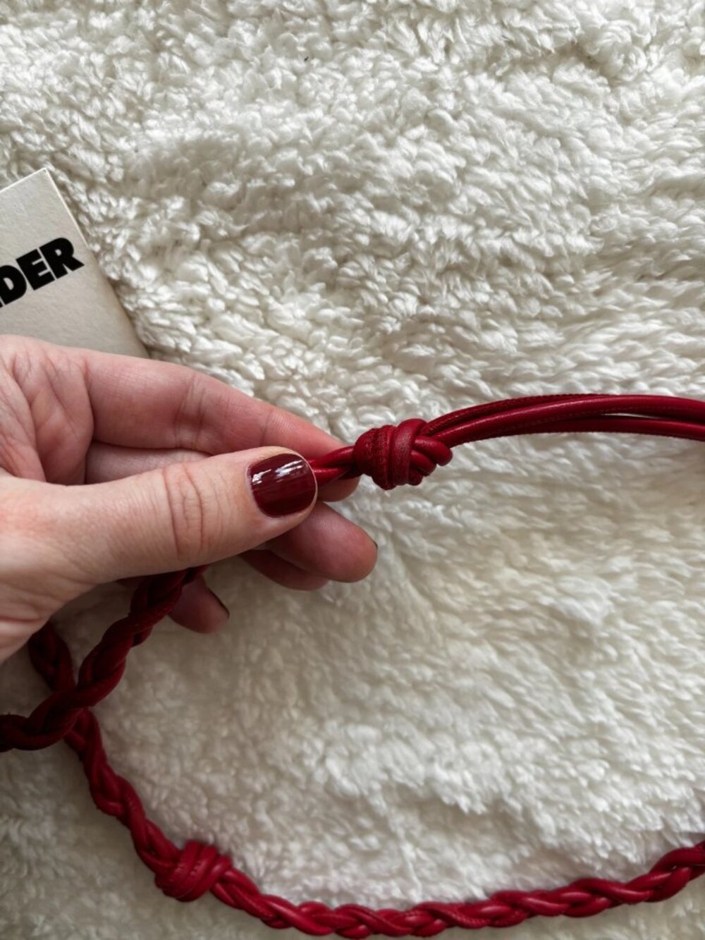 Jil Sander Tangle Small Bag in Red - Picture 7 of 11